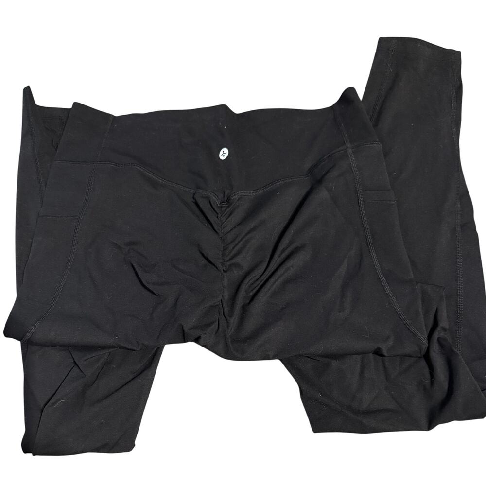 Halara NWT Black High Waisted Tummy Control Pocket Shaping Leggings - Picture 6 of 8